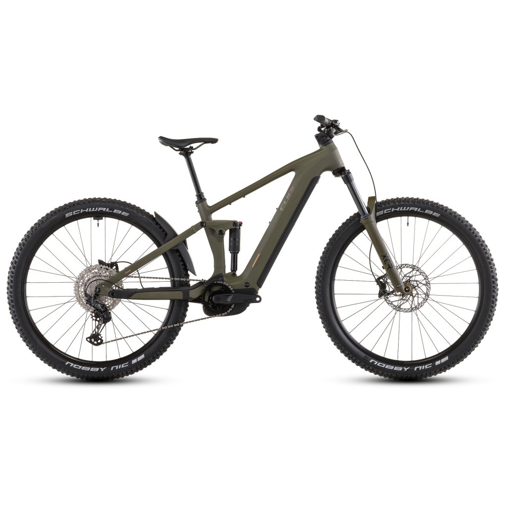 102130-1-1934258.jpg CUBE STEREO HYBRID ONE44 Pro 800 - Electric Mountain Bike - 2026 - 27.5“ – dustyolive / gold - Image 1