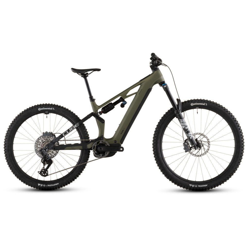 103400-1-1944332.jpg CUBE STEREO HYBRID ONE77 HPC TM 800 - Carbon Electric Mountainbike - 2026 - reedgreen / matrix - Image 1