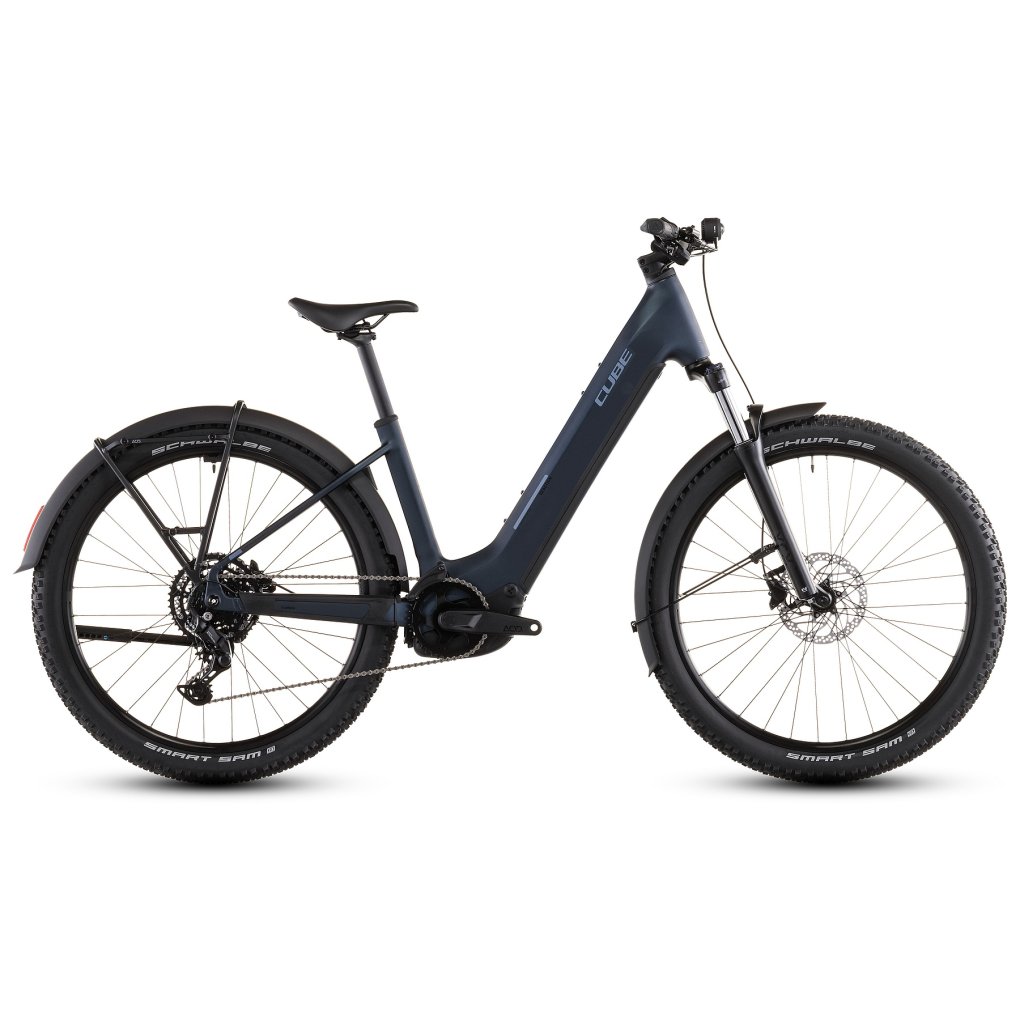 107202-1-1938770.jpg CUBE REACTION HYBRID Performance 600 FE - Easy Entry - Electric Mountain Bike - 2026 - indigoblue / reflex - Image 1