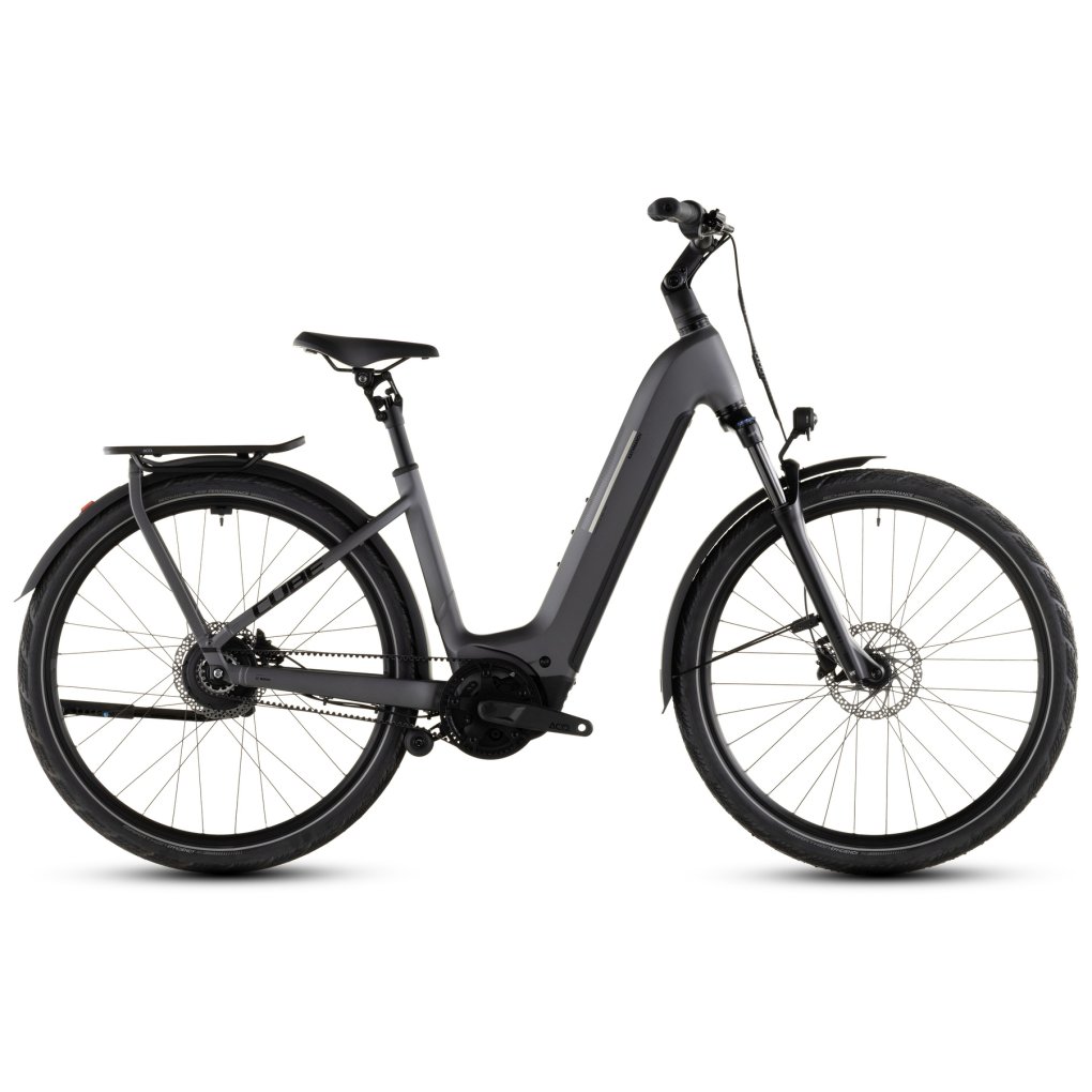 112302-1-1958453.jpg CUBE KATHMANDU HYBRID Comfort Pro 800 - Easy Entry - Electric Touring Bike - 2026 - slabgrey / black - Image 1