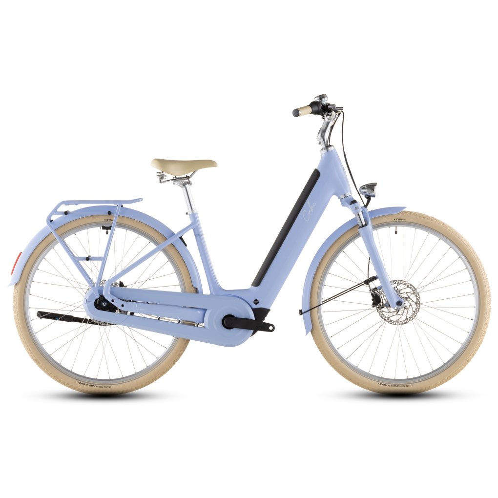 114750-1-1948836.jpg CUBE ARUBA HYBRID 600 - Easy Entry - Electric City-Bike - 2026 - 28“ – blueblossom / creme - Image 1