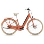 CUBE ARUBA HYBRID 600 - Easy Entry - Electric City-Bike - 2026 - 28“ – papaya / creme