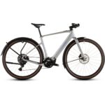 CUBE NULANE HYBRID C:62 Race 400X FE - Carbon Electric Fitness Bike - 2026 - sleekgrey / prism