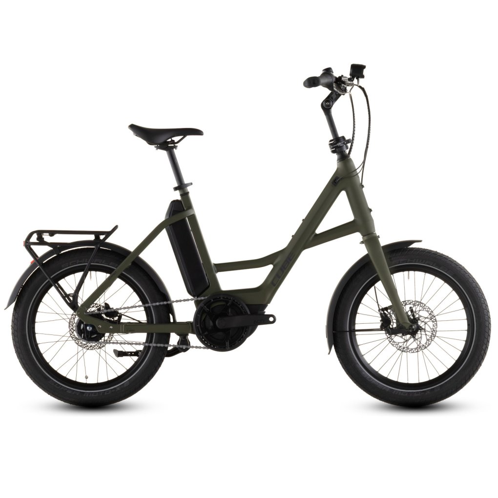 118210-cube-compact-hybrid-comfort-545-green-1953524.jpg CUBE COMPACT HYBRID Comfort 545 - 20" Electric Bike - 2026 - reedgreen / reflex - Image 1