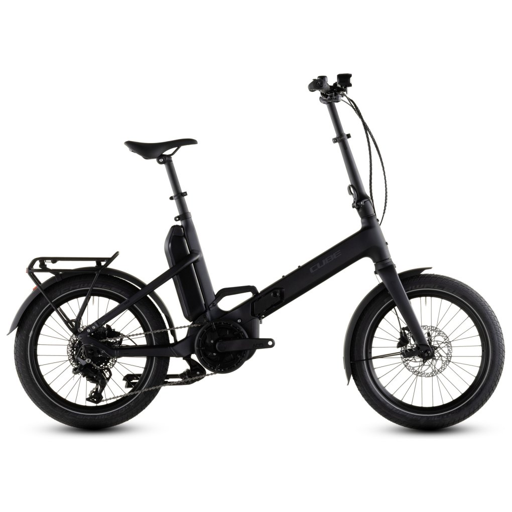120200-1-1965937.jpg CUBE FOLD HYBRID 545 - 20" Electric Folding Bike - 2026 - coal / reflex - Image 1