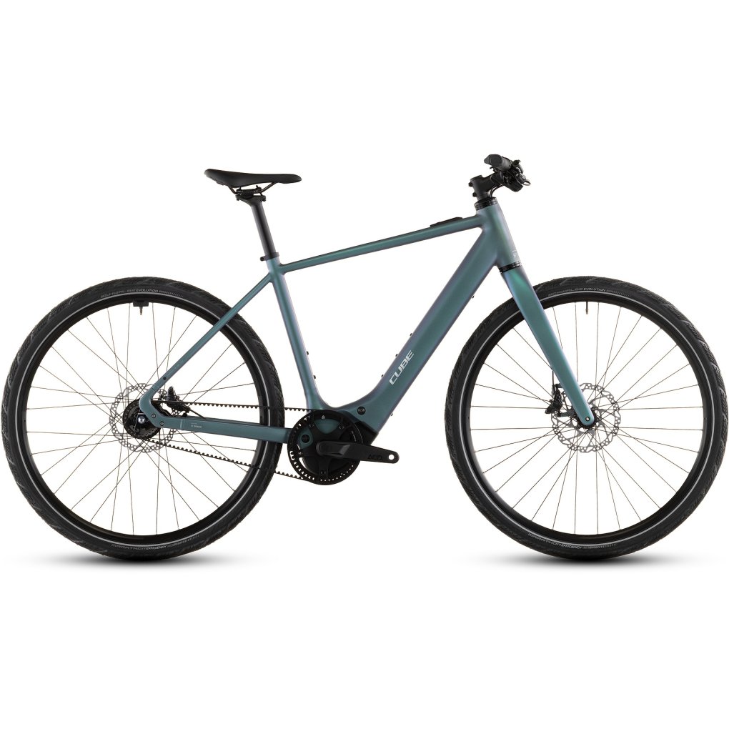 123300-1-1931253.jpg CUBE EDITOR HYBRID SLT 400X - Electric City-Bike - 2026 - smaragdgrey / prism - Image 1