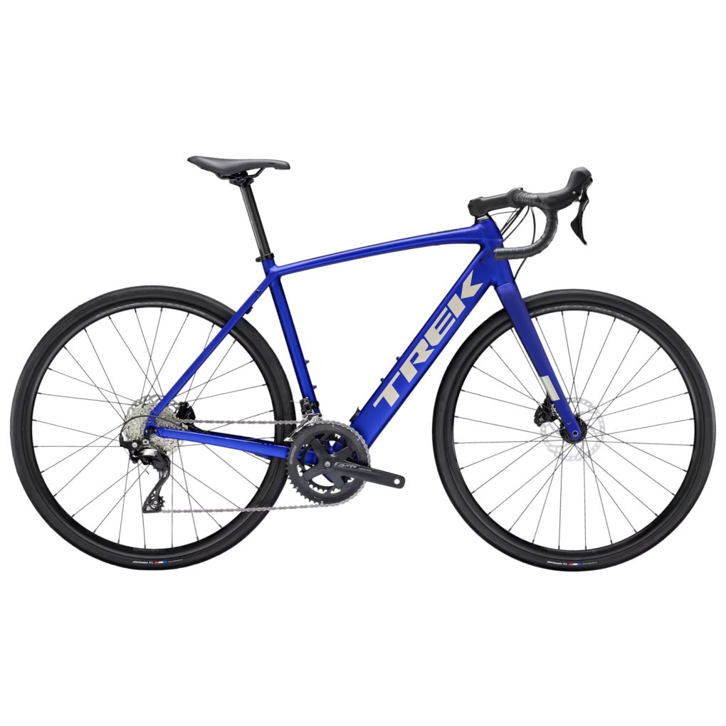 197216035060-trek-domane-al-5-blue-1863349.jpg Trek Domane+ AL 5 - Electric Road Bike - 2025 - Matte Hex Blue - Image 1