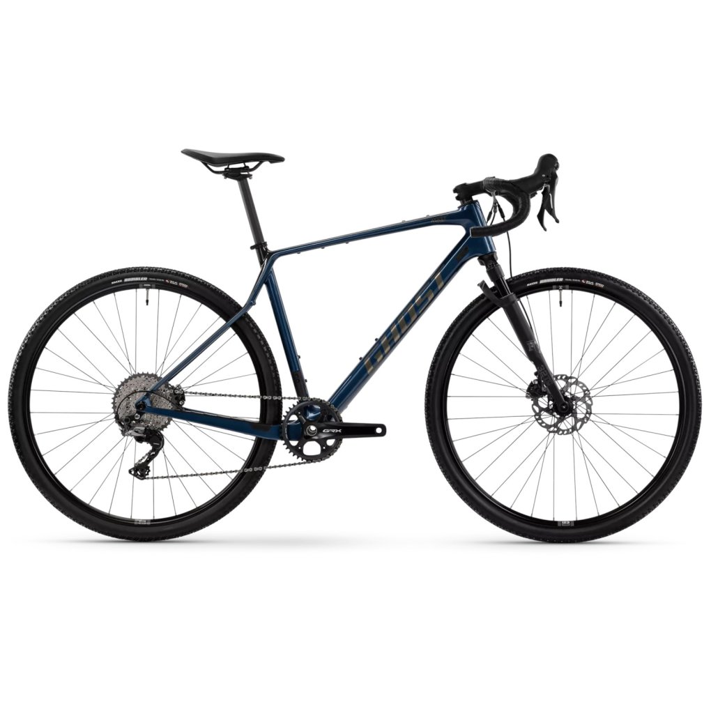 24ak1023-ghost-asket-full-party-1767290.jpg Ghost ASKET CF Full Party - Carbon Gravel Bike - 2025 - metallic dark blue / carbon showing - glossy - Image 1