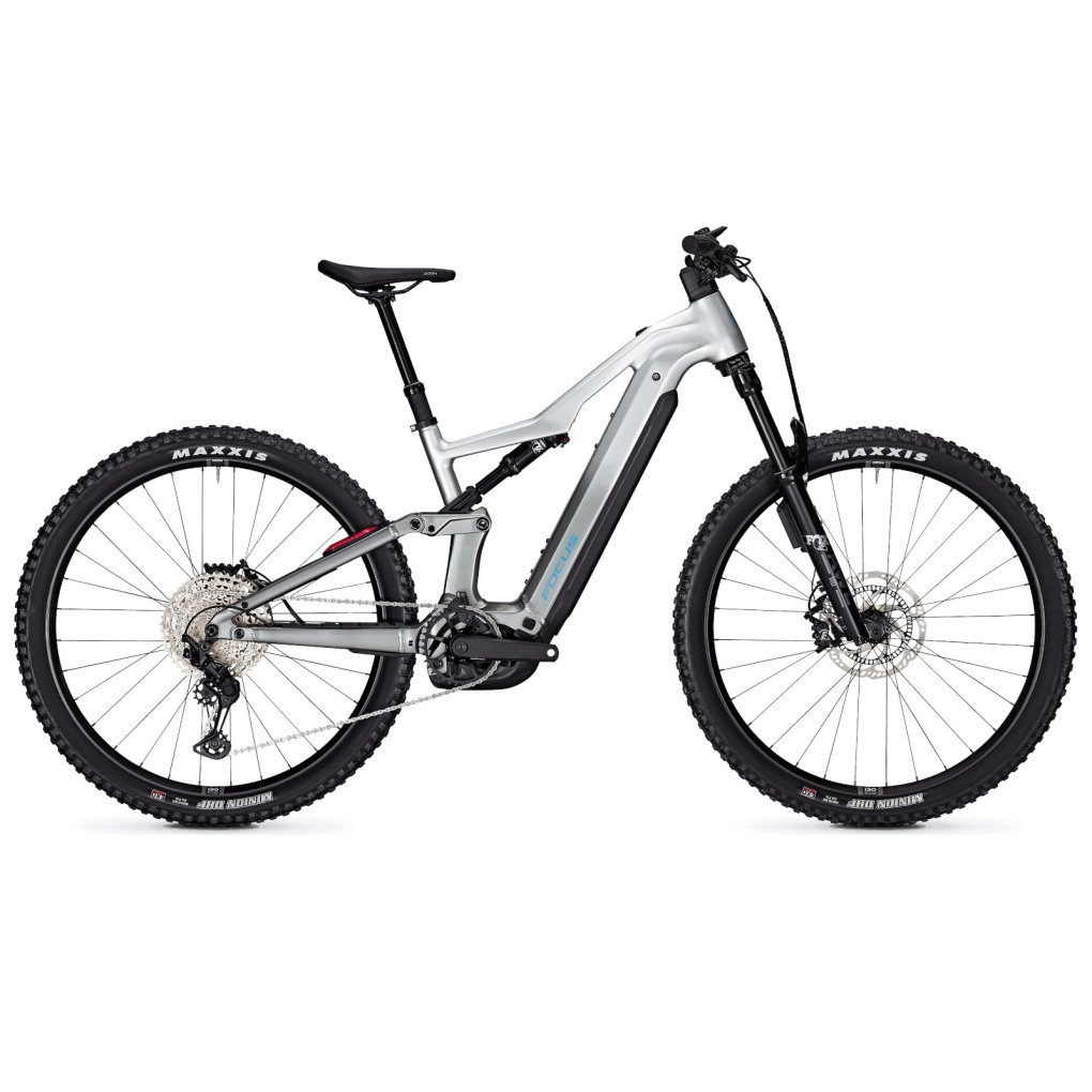 4060908140600-focus-thron-2-6-1850027.jpg FOCUS THRON² 6.9 ABS - 800Wh Electric Mountain Bike - 2025 - Nepalsilver / Steelgrey - Image 1