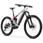 Ghost E-RIOT CF ADVANCED - Mullet Carbon E-MTB - 2025 - misty grey / rebel red - glossy - Image 3