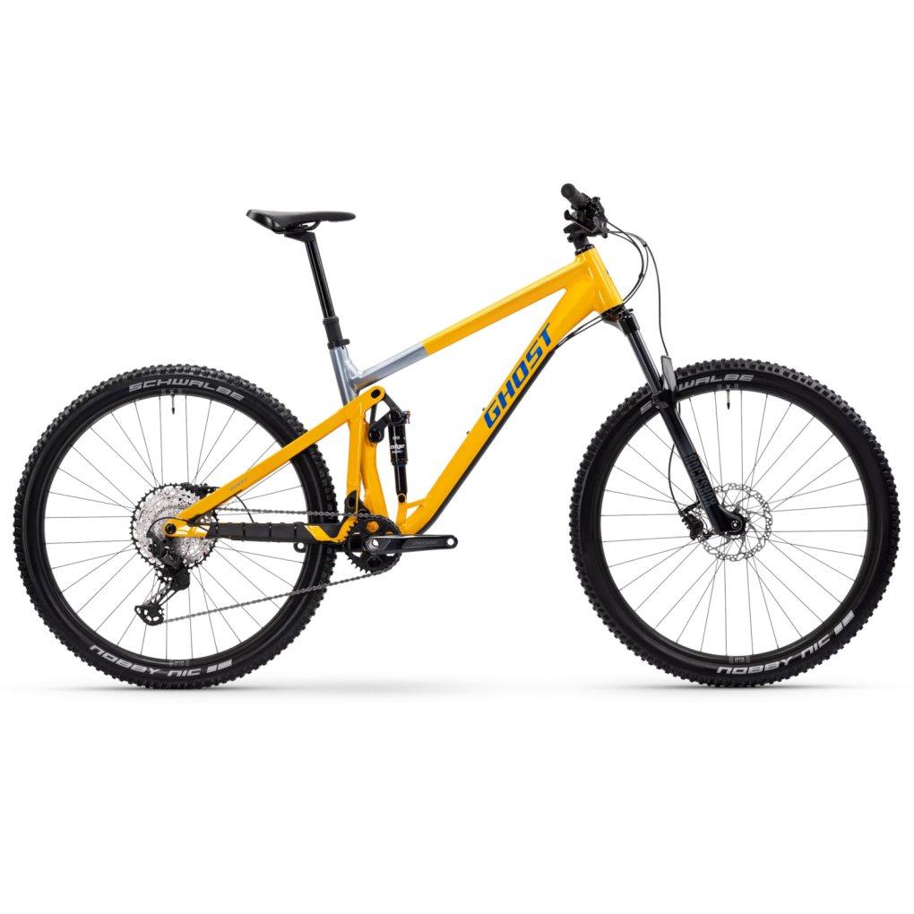 50ri1003-ghost-riot-al-1803486.jpg Ghost RIOT TRAIL AL - Mountain Bike - 2025 - yellow tropical mango / ghost grey - glossy - Image 1