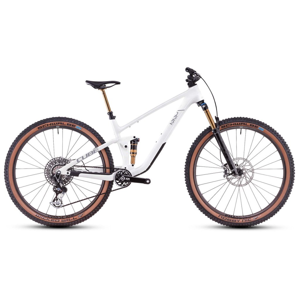 835500-1-1966629.jpg CUBE STEREO ONE22 C:62 SLT - Carbon Mountainbike - 2025 - metallicwhite / black - Image 1