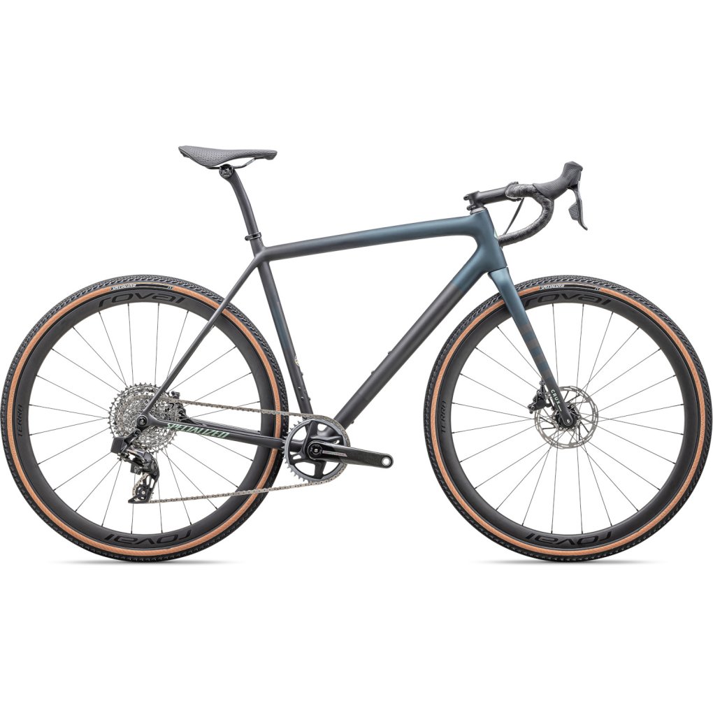 91425-10-crux-pro-carb-dplakemet-smk-04-1715167.jpg Specialized CRUX PRO - Carbon Gravel Bike - 2025 - satin carbon / deep lake metallic / smoke / white sage metallic - Image 1