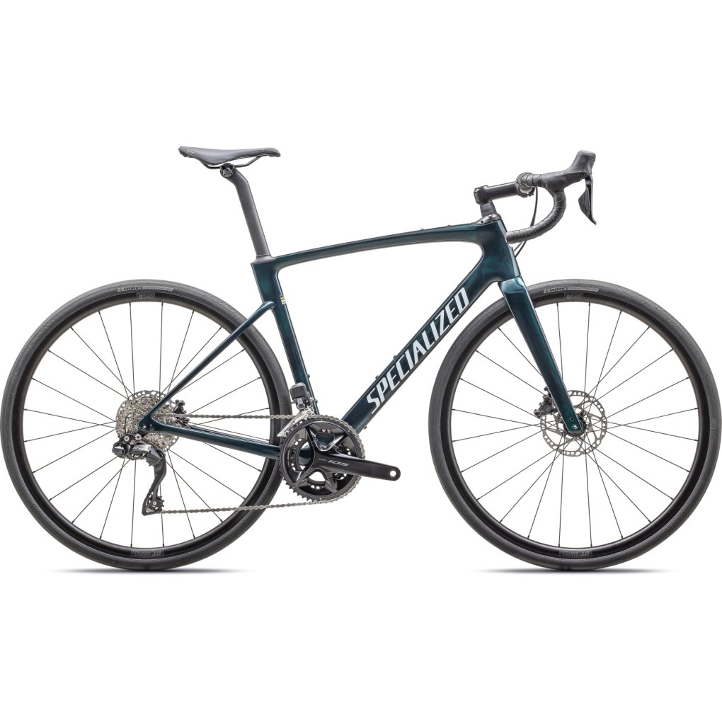 94425-50-roubaix-comp-lgnblutnt-mornmst-04-1738059.jpg Specialized ROUBAIX SL8 COMP - Carbon Road Bike - 2025 - gloss lagoon tint over carbon / morning mist - Image 1