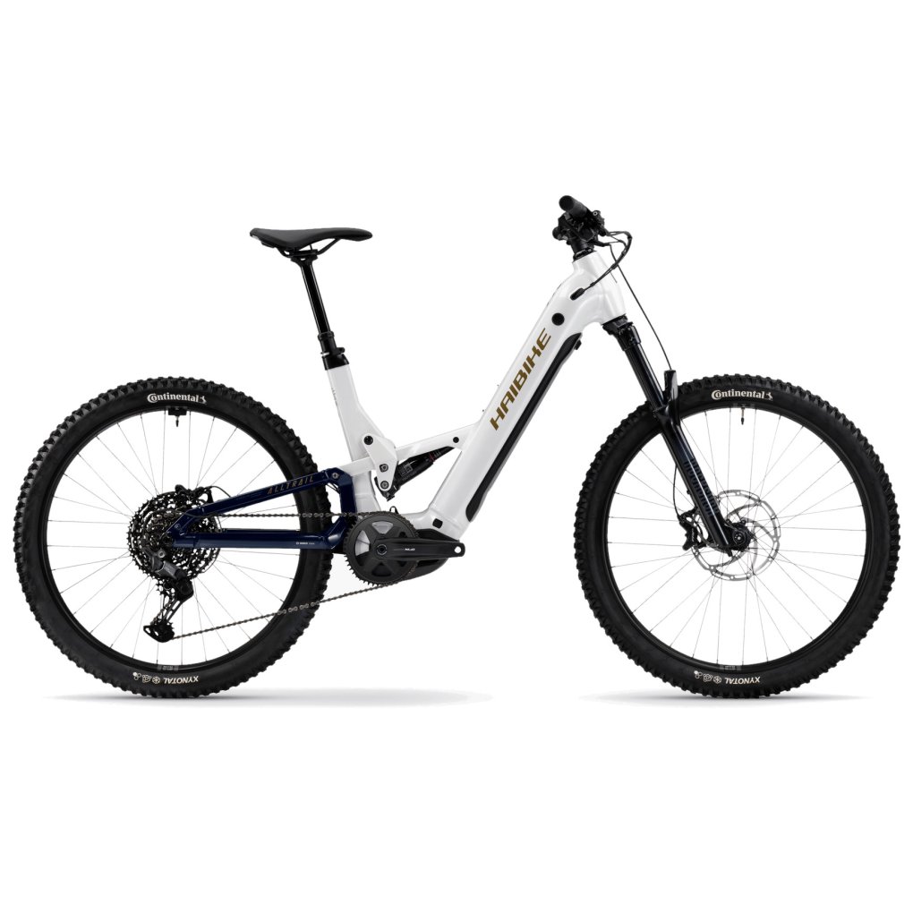 alltrail-8-1-1900469.jpg Haibike ALLTRAIL 8 - 27.5" Easy Entry Electric Mountain Bike - 2025 - white/blue/gold - glossy - Image 1