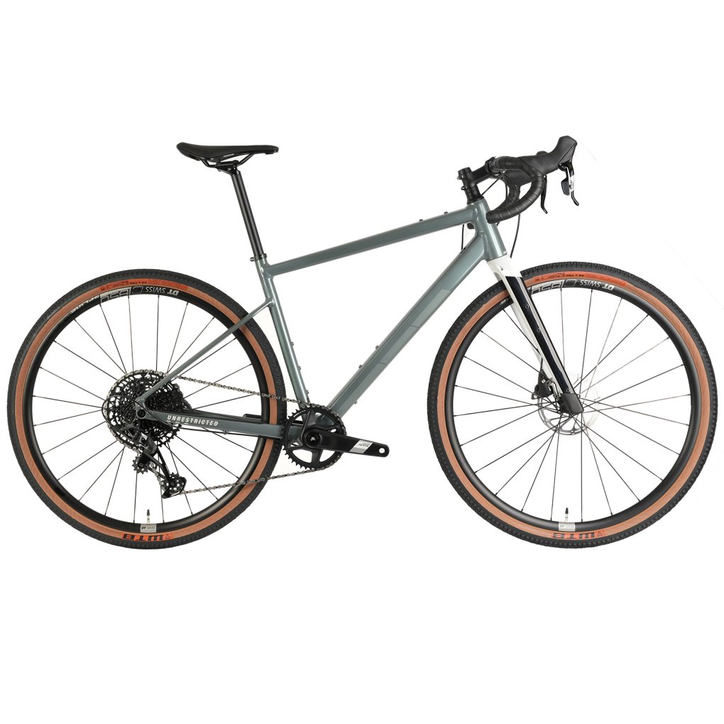 bmc-urs-al-one-gravel-bike-metallic-grey-green-white-1844320.jpg BMC URS AL ONE - Gravel Bike - metallic grey green / white - Image 1