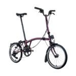 Brompton C Line Advanced - 12-Speed - High Bar - Extended Seatpost - Rear Rack & Dynamo - 16" Folding Bike - 2025 - amethyst lacquer