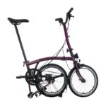 Brompton C Line Advanced - 12-Speed - High Bar - Extended Seatpost - Rear Rack & Dynamo - 16" Folding Bike - 2025 - amethyst lacquer - Image 3