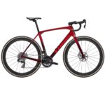 Trek DOMANE SLR 9 AXS Gen 4 - Carbon Road Bike - 2026 - Metallic Red Smoke to Red Carbon Smoke