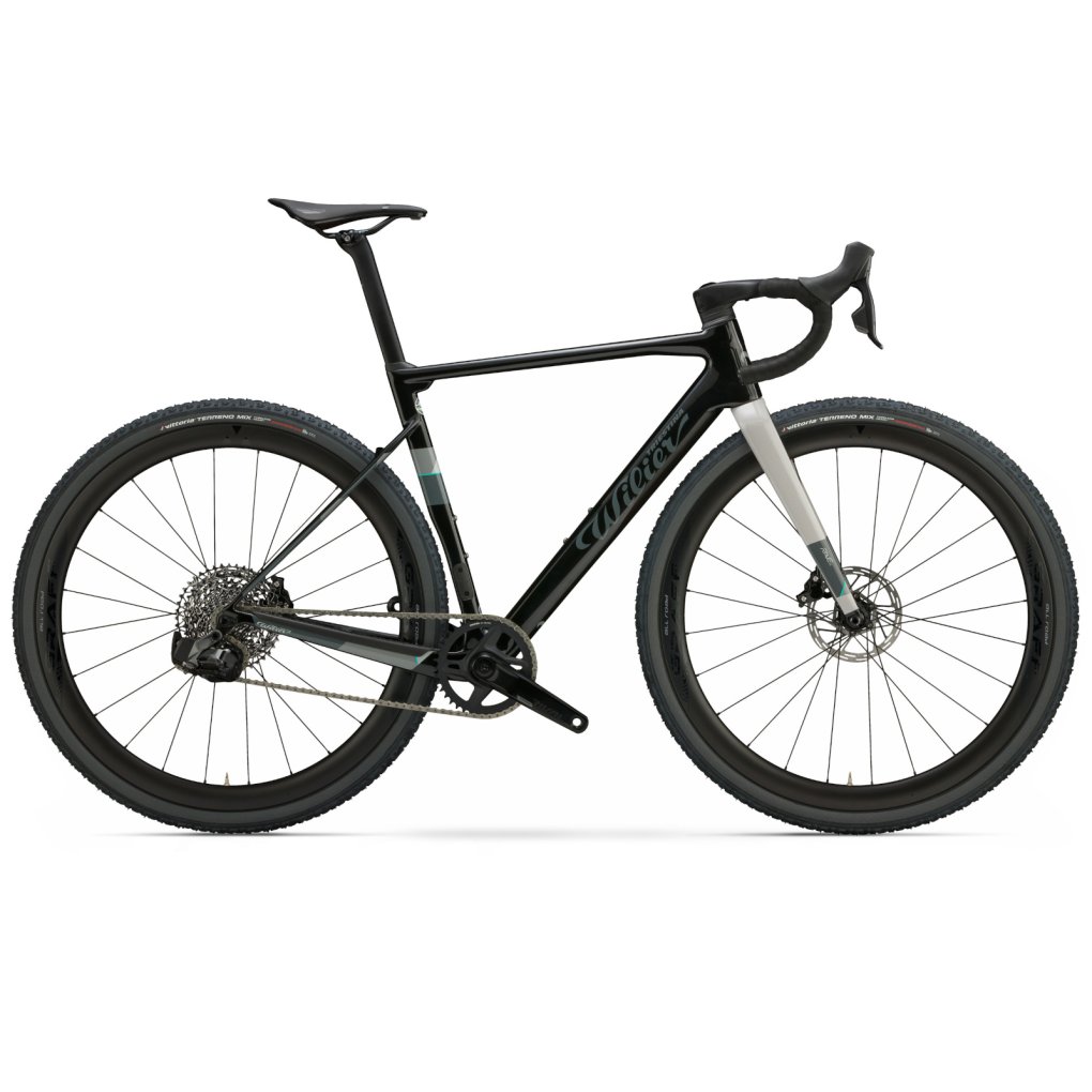 e534flj-3v5-wilier-rave-sl-black-silver-1944271.jpg Wilier RAVE SL - Force AXS - GRAFF XL - Carbon Gravel Bike - 2025 - silver black glossy - Image 1