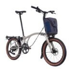 Brompton Electric G Line - 4 Speed - Small Bar - Standard Seatpost - Rear Rack - 20" Electric Folding Bike - 2025 - traildust white - Image 3