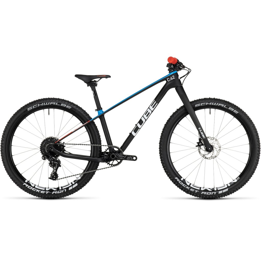 elite-240-c62-slx-carbon-blue-red-1394848.jpg CUBE ELITE 240 C:62 SLX - 24" Carbon Children's Mountainbike - 2026 - carbon / blue / red - Image 1