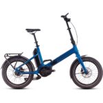 CUBE FOLD HYBRID Comfort 500 - 20" Electric Folding Bike - 2025 - electricblue / reflex