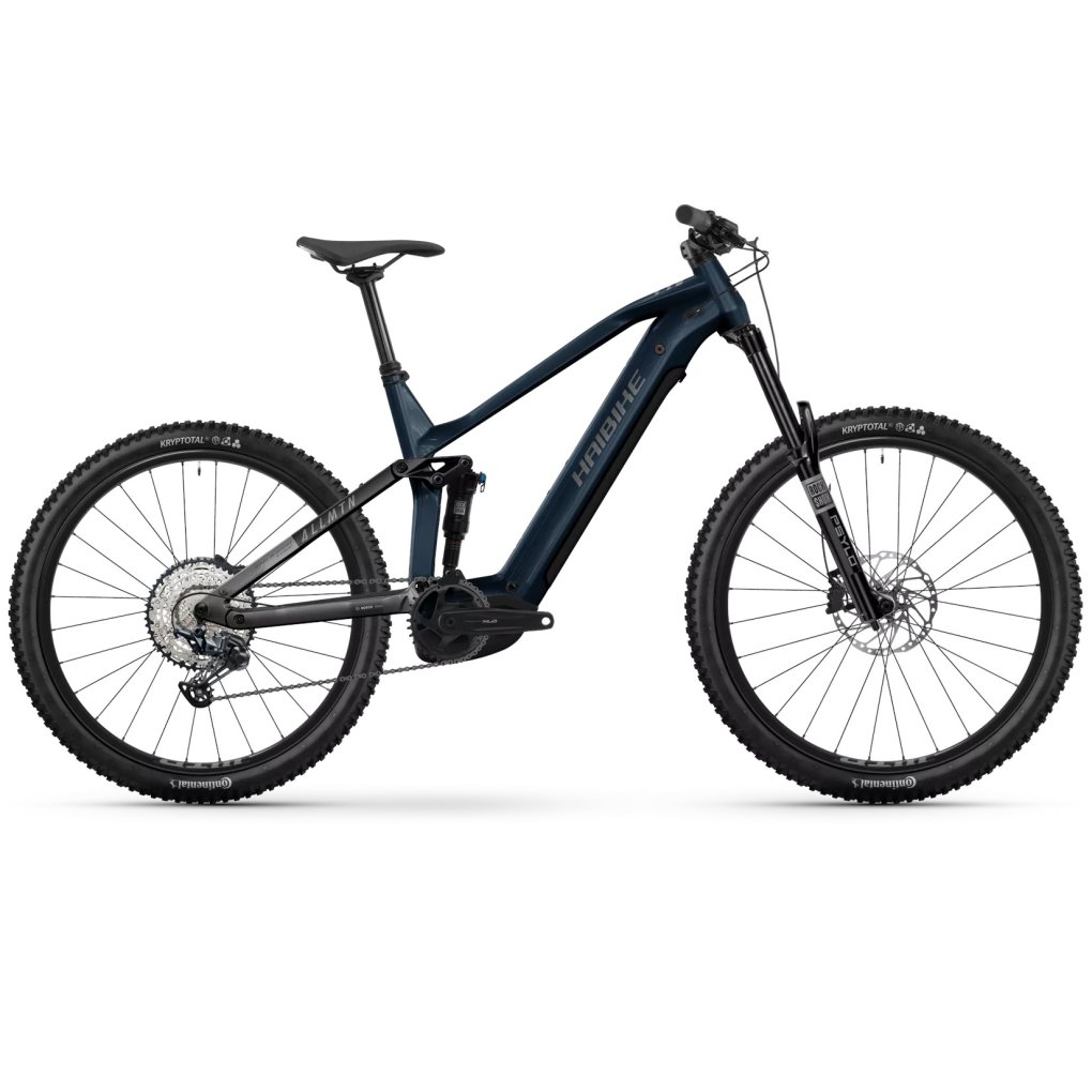 haibike-allmtn6-1805216.jpg Haibike ALLMTN 6 i800Wh - Electric Mountain Bike - 2025 - ocean black/grey - glossy - Image 1