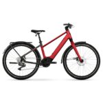Winora iRide Pure X10 HIGH i400Wh - 27.5" Electric City-Bike - 2024 - High crystal red / black gloss