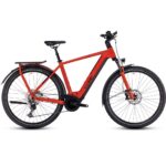 CUBE KATHMANDU HYBRID EXC 750 - Electric Touring Bike - 2024 - red / black