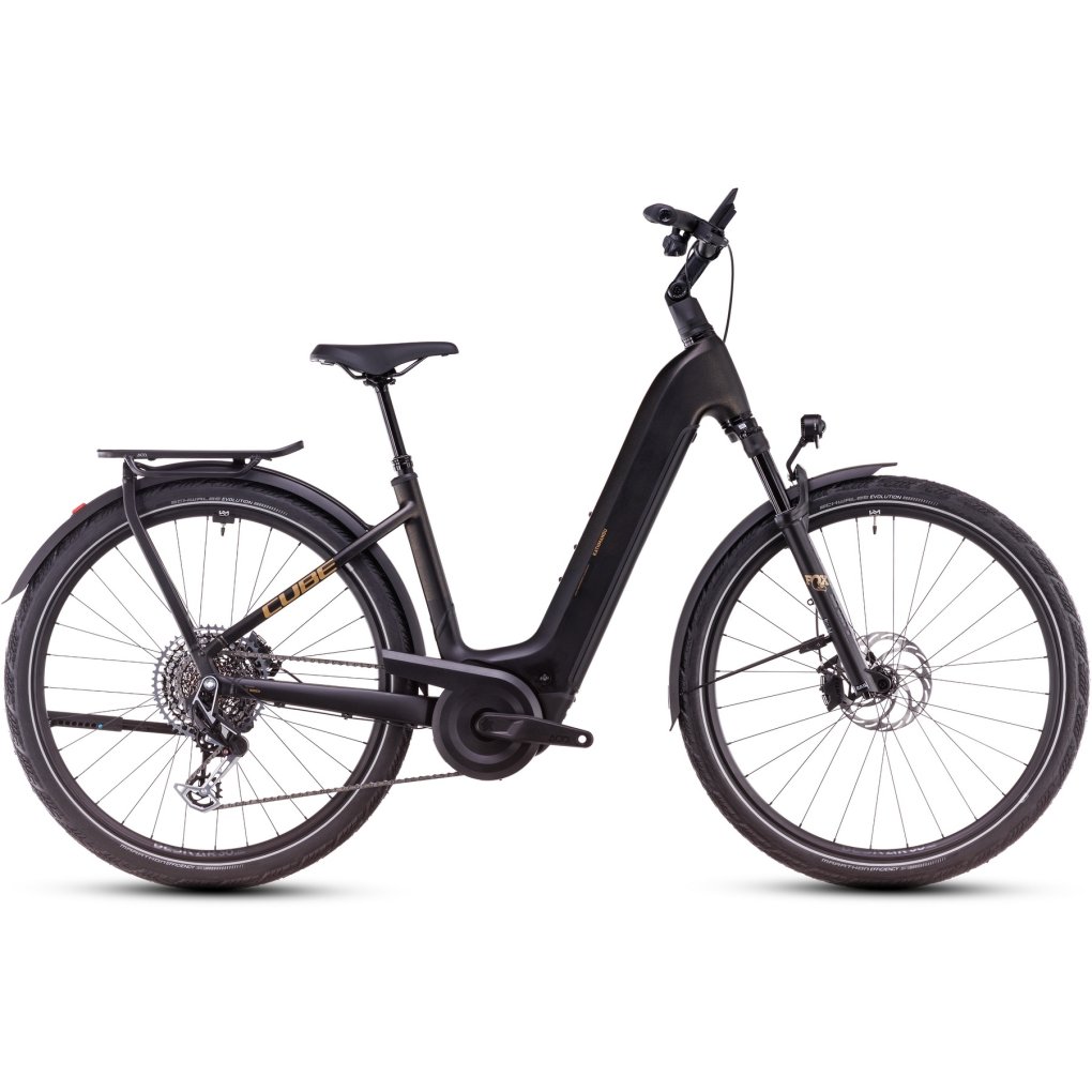 kathmandu-hybrid-slt-ee-golddust-black-1-1753558.jpg CUBE KATHMANDU HYBRID SLT 800 - Easy Entry Electric Touring Bike - 2025 - golddust / black - Image 1