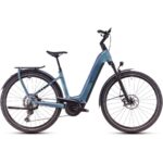 CUBE KATHMANDU HYBRID SLX 800 - Easy Entry Electric Touring Bike - 2025 - smaragdgrey / black