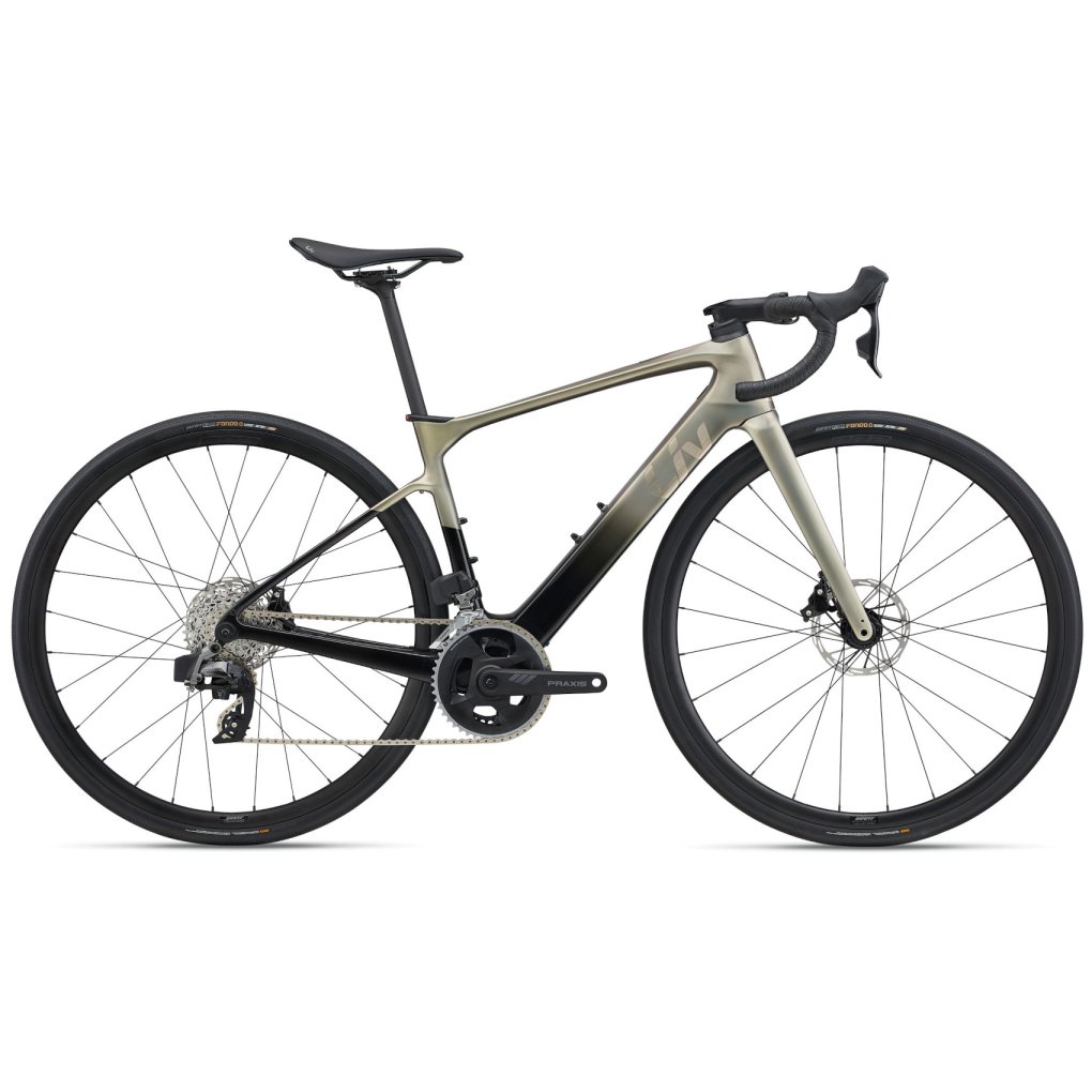 my24availadvancedeplusel2-coloragoldenhaze-1773134.jpg Liv AVAIL ADVANCED E+ ELITE 2 - Carbon Electric Road Bike - 2025 - Golden Haze - Image 1