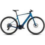 CUBE NULANE HYBRID C:62 SLX 400X - Carbon Electric Fitness Bike - 2025 - nebula / blue