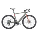 BMC ROADMACHINE 01 AMP X ONE - Electric Road Gravel Bike - 2024 - rhino grey / neon red