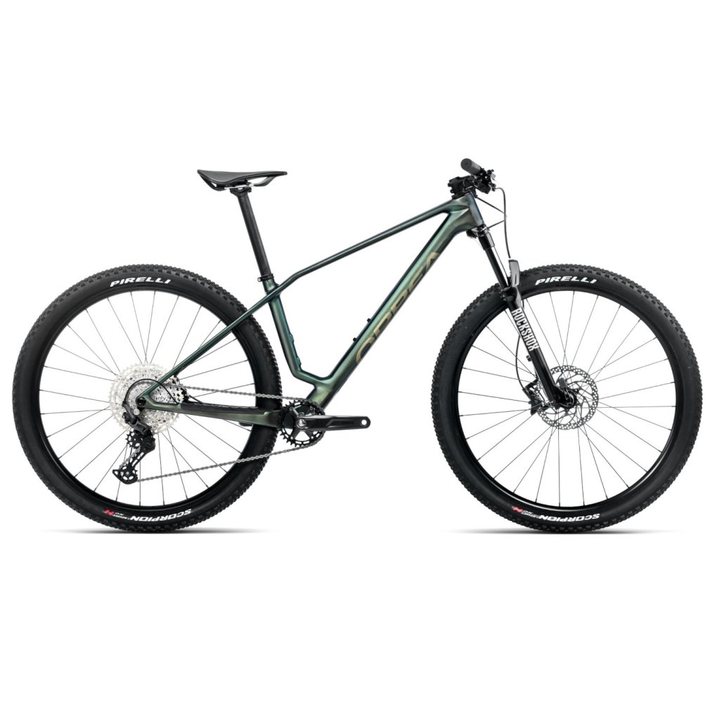 s217ttcc-orbea-alma-m50-green-1845531.jpg Orbea ALMA M50 Mountain Bike - 2025 - Seaweed Carbon View (matt/gloss) - Image 1