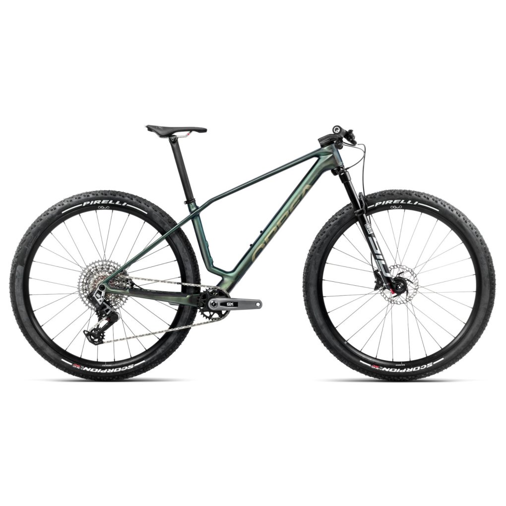 s220ttcc-orbea-alma-mpro-green-1845617.jpg Orbea ALMA M-PRO Mountain Bike - 2025 - Seaweed Carbon View (matt/gloss) - Image 1