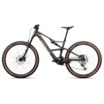Orbea RISE SL M20 Electric Mountain Bike - 2025 - Cosmic Carbon View - Golden Sand (gloss) - Image 3