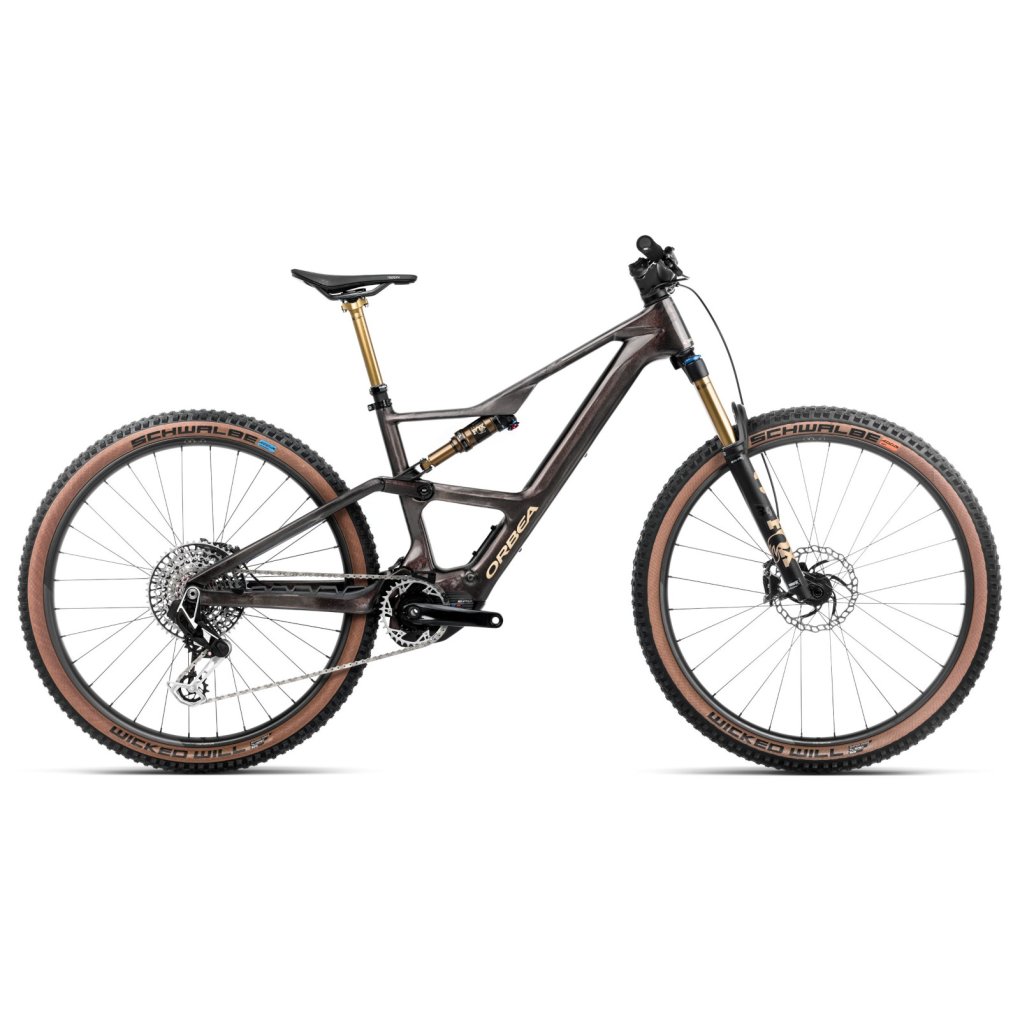 s332ttcc-orbea-rise-sl-mltd-cosmic-1782134.jpg Orbea RISE SL M-LTD Electric Mountain Bike - 2025 - Cosmic Carbon View - Golden Sand (gloss - Image 1