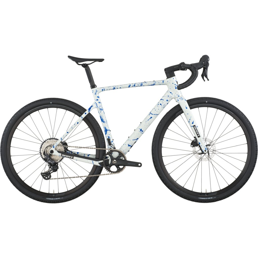 scott-addict-gravel-30-splatter-012-1975939.jpg SCOTT ADDICT GRAVEL 30 - Gravel Bike - 2026 - white / splatter blue - Image 1