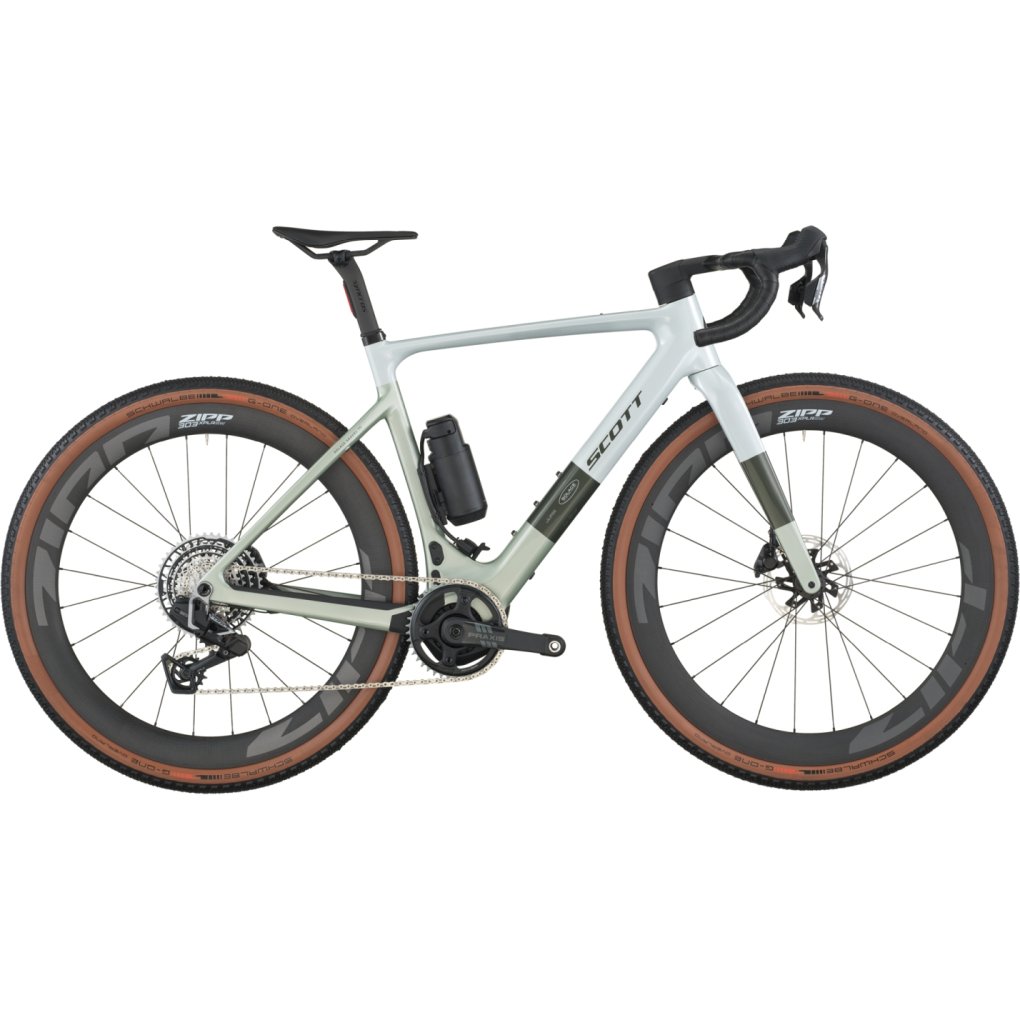 scott-solace-10-01-1933149.jpg SCOTT SOLACE GRAVEL 10 - Carbon Gravel E-Bike - 2026 - pale green / beluga grey - Image 1