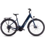 CUBE TOURING HYBRID ONE 500 - Easy Entry Electric Touring Bike - 2025 - deepsea / chrome