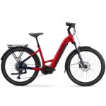 Haibike TREKKING 7 LOW i800Wh - 27.5'' Easy Entry Electric Trek Bike - 2025 - fruity red/blue glossy