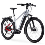 Haibike TREKKING 7 HIGH - 27.5'' Electric Trek Bike - 2025 - soft grey/red/blue - glossy - Image 3