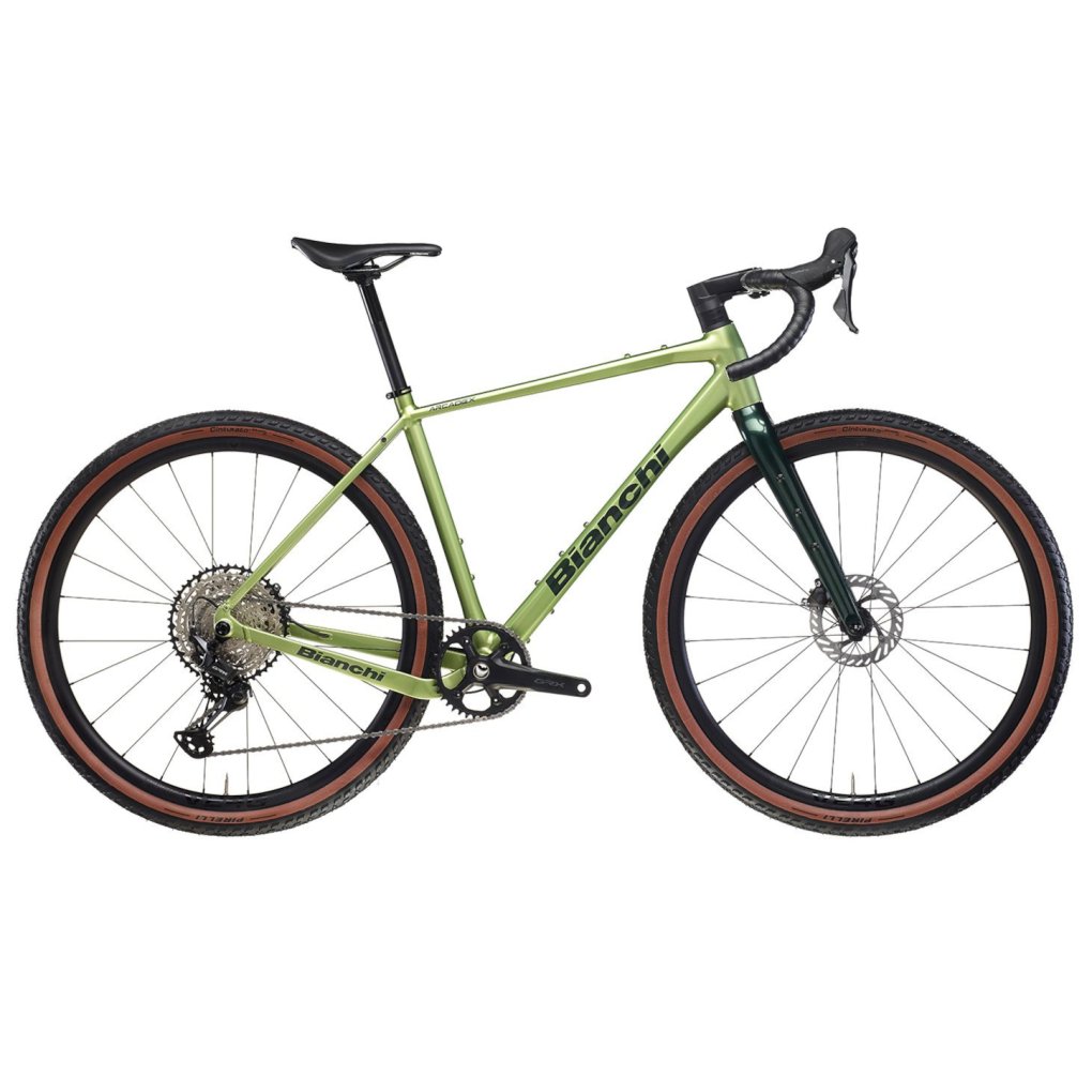 yvbl3i-bianchi-arcadex-al-green-1959854.jpg Bianchi ARCADEX AL - GRX - Gravel Bike - 2026 - light green / forest green glossy - Image 1